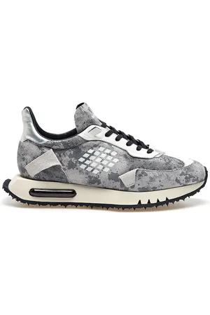 BE POSITIVE Homme, Chaussures, Gris, Taille: 40 EU Baskets Réfléchissantes Space Race Wing Argent