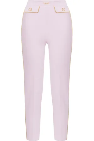 Elisabetta Franchi Femme, Pantalons, Rose, Taille: 40 FR Robe Élégante en 96% Polyester 4% Élasthanne