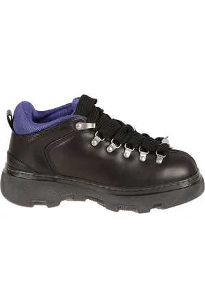 Burberry Homme, Chaussures, Noir, Taille: 42 EU MF Trek Bottes à lacets