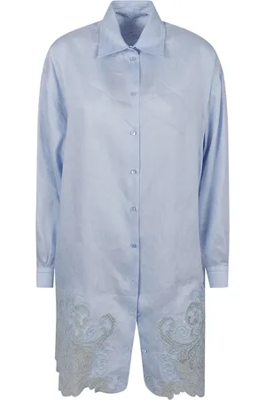 ERMANNO SCERVINO Femme, Blouses et Chemises, Bleu, Taille: 40 FR Chemises