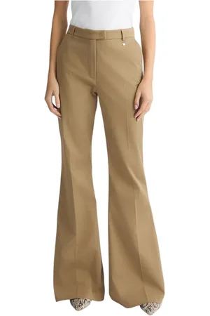 Liu Jo Femme, Pantalons, Vert, Taille: 38 FR Vêtements Mode en Mélange Coton-Élasthanne