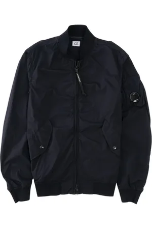 C.P. Company Homme, Vestes, Bleu, Taille: XL Bomber en Nylon Régénéré avec Détail d
