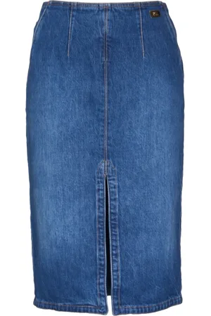 Elisabetta Franchi Femme, Jupes, Bleu, Taille: 42 FR Jupe crayon avec poches françaises