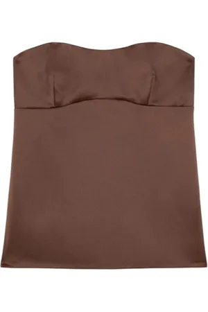 Patrizia Pepe Femme, Tops, Brun, Taille: 42 FR Robe Élégante 100 PL
