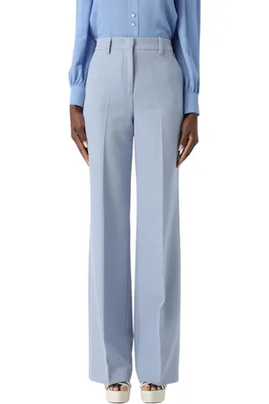 Liu Jo Femme, Pantalons, Bleu, Taille: 34 FR Élégant mélange de polyester et élasthanne