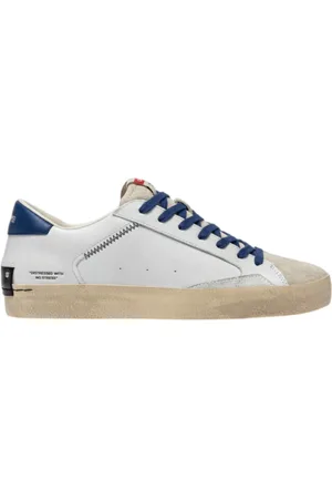 Crime london Homme, Chaussures, Blanc, Taille: 43 EU Baskets Distressed pour un look tendance