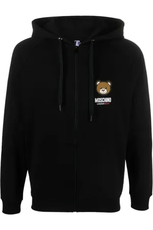 Moschino Homme, Sweatshirts et sweats à capuche, Noir, Taille: 2XL T-shirt Logo Ours Teddy Noir Coton