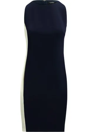 Ralph Lauren Femme, Robes, Bleu, Taille: 38 FR 91% Polyester 9% Elastene