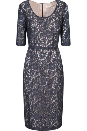 BLANCA Femme, Robes, Bleu, Taille: 36 FR Robe Bleue en Dentelle Florale