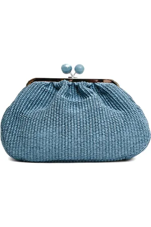 Max Mara Femme, Sacs, Bleu, Taille: ONE Size Élégant Sac Pochette Azzurro