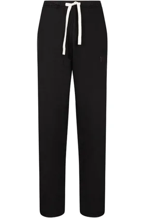 Palm Angels Homme, Pantalons, Noir, Taille: S Pantalon de survêtement noir avec détail logo