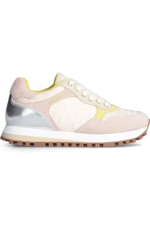 Liu Jo Femme, Chaussures, Multicolore, Taille: 40 EU Baskets en Maille Crackle Argent Cuir Nylon