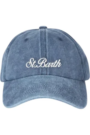 MC2 SAINT BARTH Unisex, Accessoires, Bleu, Taille: ONE Size Casquette Denim Bleu Accessoire Décontracté Élégant