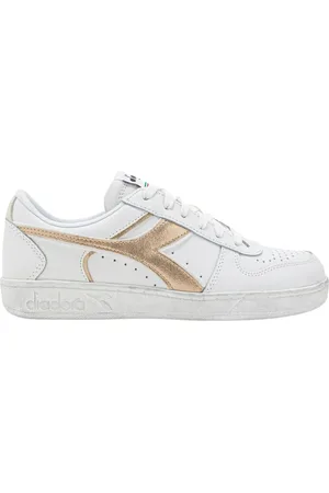 Diadora Femme, Chaussures, Blanc, Taille: 36 EU Chaussures de Basket Vintage Blanches