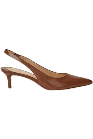 Ralph Lauren Femme, Chaussures, Brun, Taille: 40 EU Décolleté en cuir