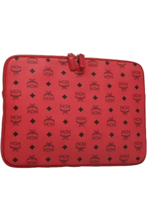 MCM Femme, Pre-owned, Rouge, Taille: ONE Size Pre-owned Cuir sacs-main