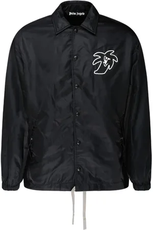 Palm Angels Homme, Vestes, Noir, Taille: S Veste légère en coton noir
