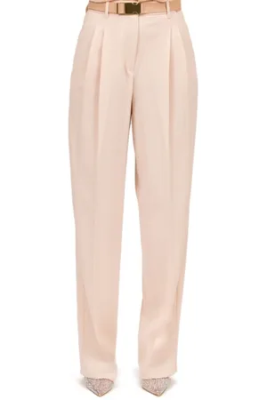 Max Mara Femme, Pantalons, , Taille: 38 FR Pantalon Poudré En Cady, Coupe Slim