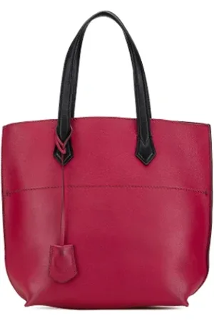 Fendi Femme, Pre-owned, Rouge, Taille: ONE Size Pre-owned Cuir cabas