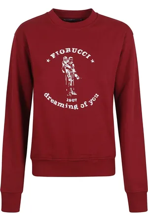 Fiorucci Femme, Sweatshirts et sweats à capuche, Rouge, Taille: S Burgundy Dreaming of You SweaT-shirt