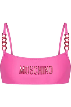 Moschino Femme, Maillots de bain, Rose, Taille: 40 FR Haut de Bikini Chaîne Métallique Rose