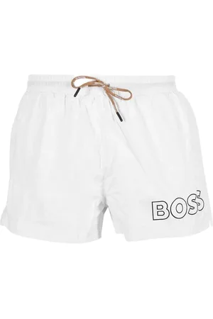 HUGO BOSS Homme, Maillots de bain, Blanc, Taille: S Short de Bain Homme Mooneye Imprimé