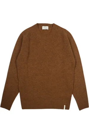 BROOKSFIELD Homme, Pulls, Brun, Taille: S Pull à col rond côtelé