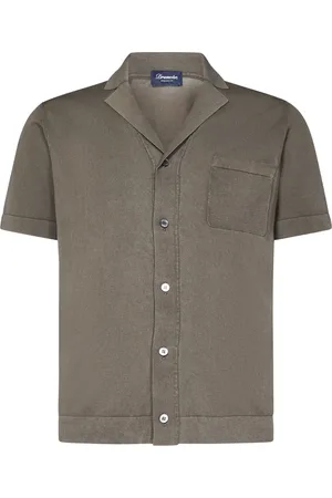 DRUMOHR Homme, Chemises, Brun, Taille: XL Chemise Casual Marron Style Bowling