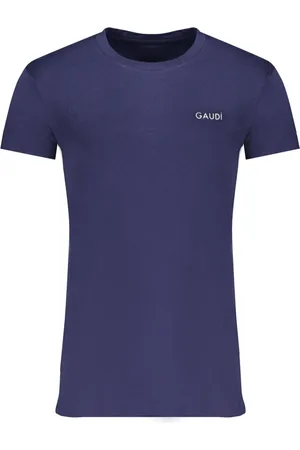 Gaudi Homme, Tops, Bleu, Taille: XL T-shirt Bleu Manches Courtes Homme
