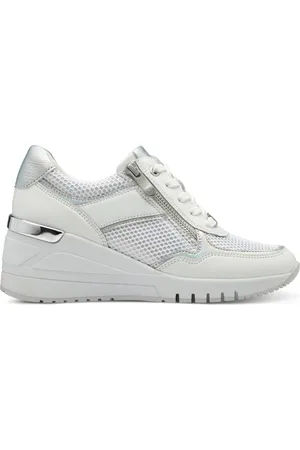 Marco Tozzi Femme, Chaussures, Blanc, Taille: 37 EU Baskets Blanches pour Femmes