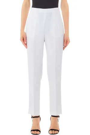 Liu Jo Femme, Pantalons, Blanc, Taille: 44 FR Mélange Élégant de Polyester et Élasthanne