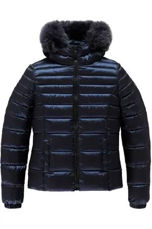 RefrigiWear Femme, Vestes, Bleu, Taille: 36 FR Veste Courte en Nylon Bleu pour Femme