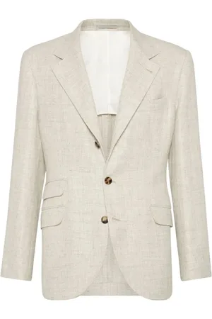 Brunello Cucinelli Homme, Vestes, Gris, Taille: M Veste Déstructurée pour Homme