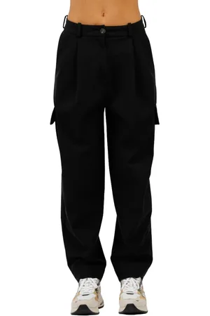 RRD Femme, Pantalons, Noir, Taille: 40 FR Pantalon cargo avec pinces