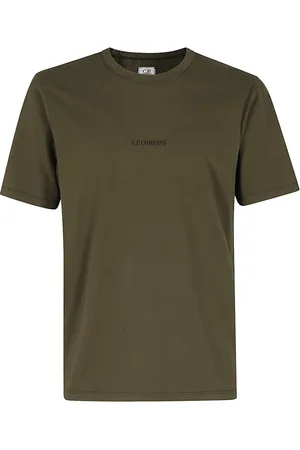 C.P. Company Homme, Tops, Vert, Taille: 2XL T-shirt logo teint