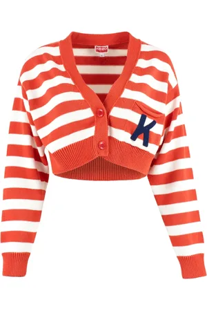 Kenzo Femme, Pulls, Multicolore, Taille: 40 FR Cardigan en coton rayé