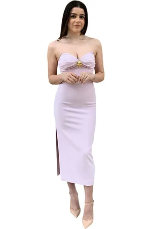 Elisabetta Franchi Femme, Robes, Rose, Taille: 44 FR Mélange Elégant de Polyester et Élasthanne