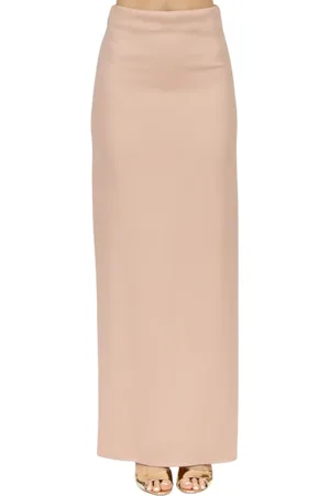 ERIKA CAVALLINI Femme, Jupes, Rose, Taille: 38 FR Jupe longue rose poudré en viscose