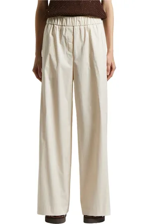 PESERICO SIGN Femme, Pantalons, , Taille: 34 FR Pantalon en satin de coton stretch léger