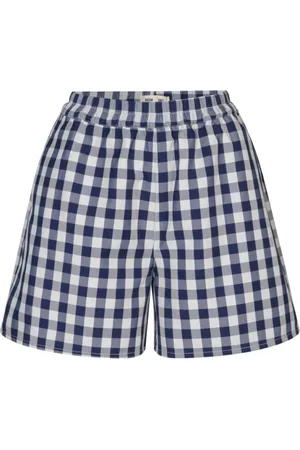 Baum und Pferdgarten Femme, Shorts, Noir, Taille: 38 FR Shorts à Carreaux Bleu Copenhague