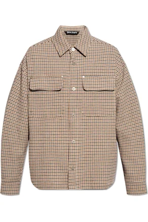 Palm Angels Homme, Vestes, Brun, Taille: M Veste à Carreaux