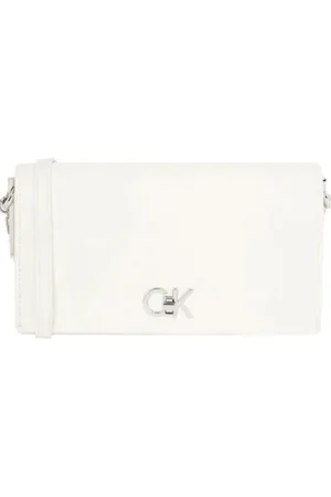 Calvin Klein Femme, Sacs, Blanc, Taille: ONE Size Sac Mini Chaîne en Similicuir