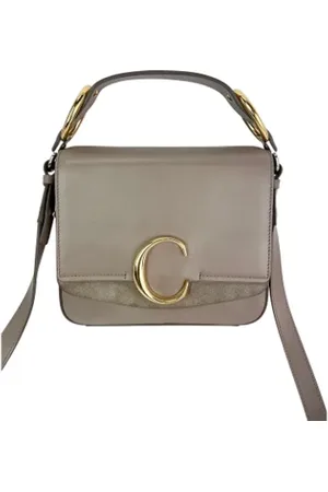 Chloé Femme, Pre-owned, Gris, Taille: ONE Size Pre-owned Cuir sacs-main