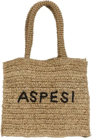 Aspesi Femme, Sacs, , Taille: ONE Size Sac de magasinage en rafia