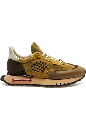 BE POSITIVE Homme, Chaussures, Vert, Taille: 40 EU Camouflage Baskets Space Race