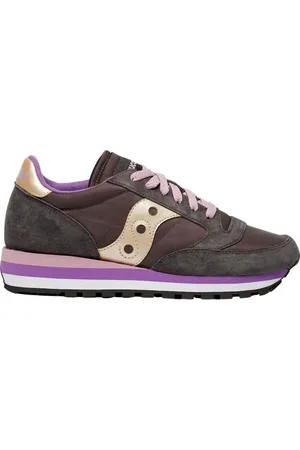 Saucony Femme, Chaussures, Multicolore, Taille: 37 EU Baskets Jazz Triple en Cuir Gris