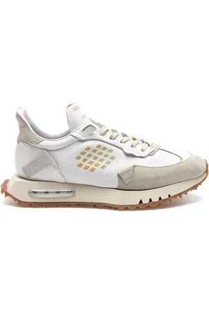 BE POSITIVE Homme, Chaussures, Blanc, Taille: 43 EU Baskets Space Race Blanches pour Homme