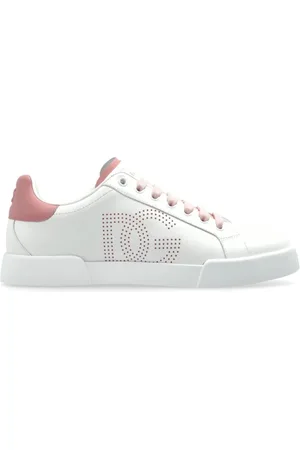 Dolce & Gabbana Femme, Chaussures, Blanc, Taille: 36 EU Baskets Blancs avec Détails Élégants