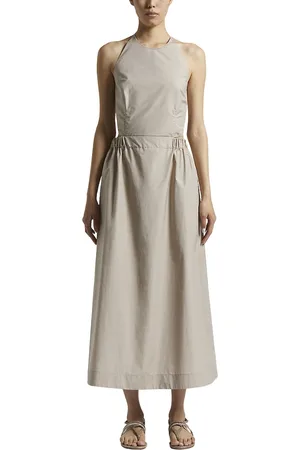 PESERICO SIGN Femme, Robes, , Taille: 36 FR Robe longue en coton technique
