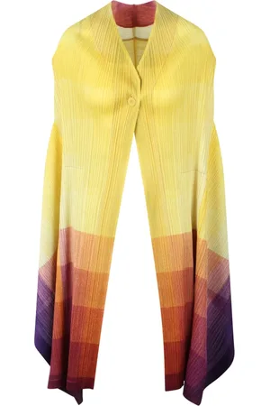 Issey Miyake Femme, Vestes, Multicolore, Taille: ONE Size Gilet Photon Imprimé Multicolore